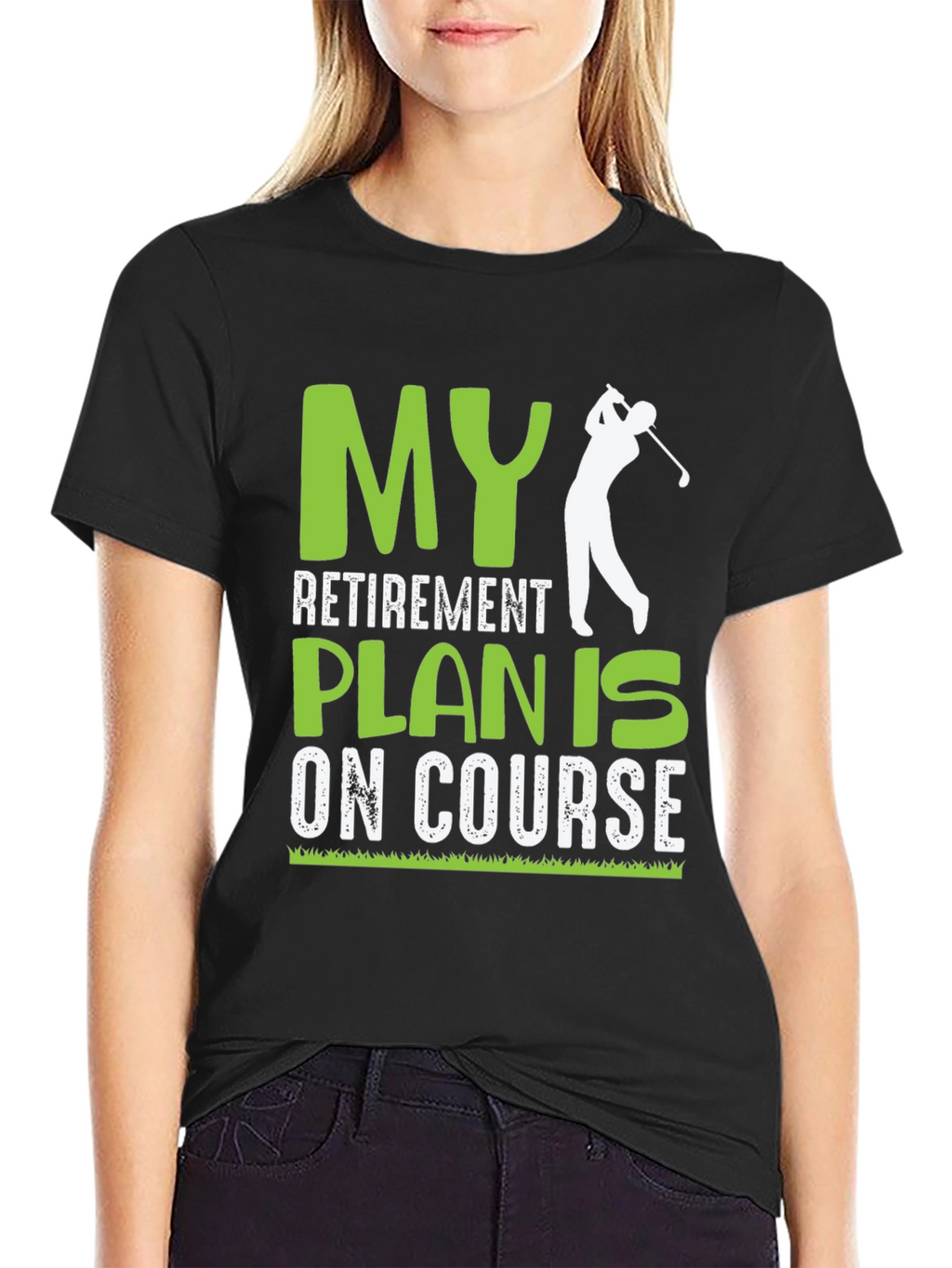 Golf Retirement Plan On Course Graphic T-Shirt