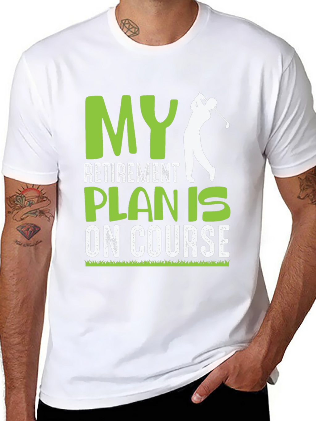 Golf Retirement Plan On Course Graphic T-Shirt