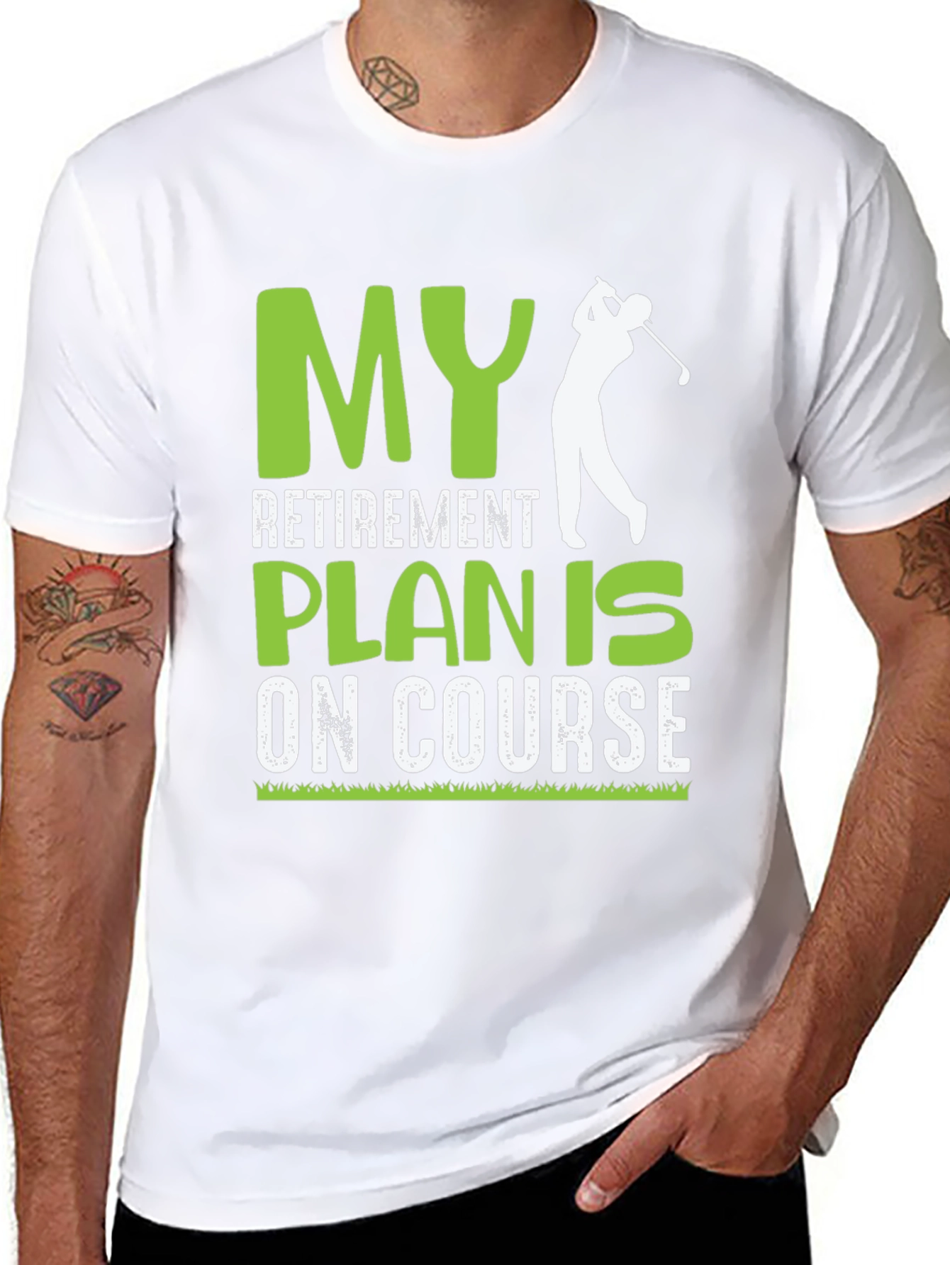 Golf Retirement Plan On Course Graphic T-Shirt