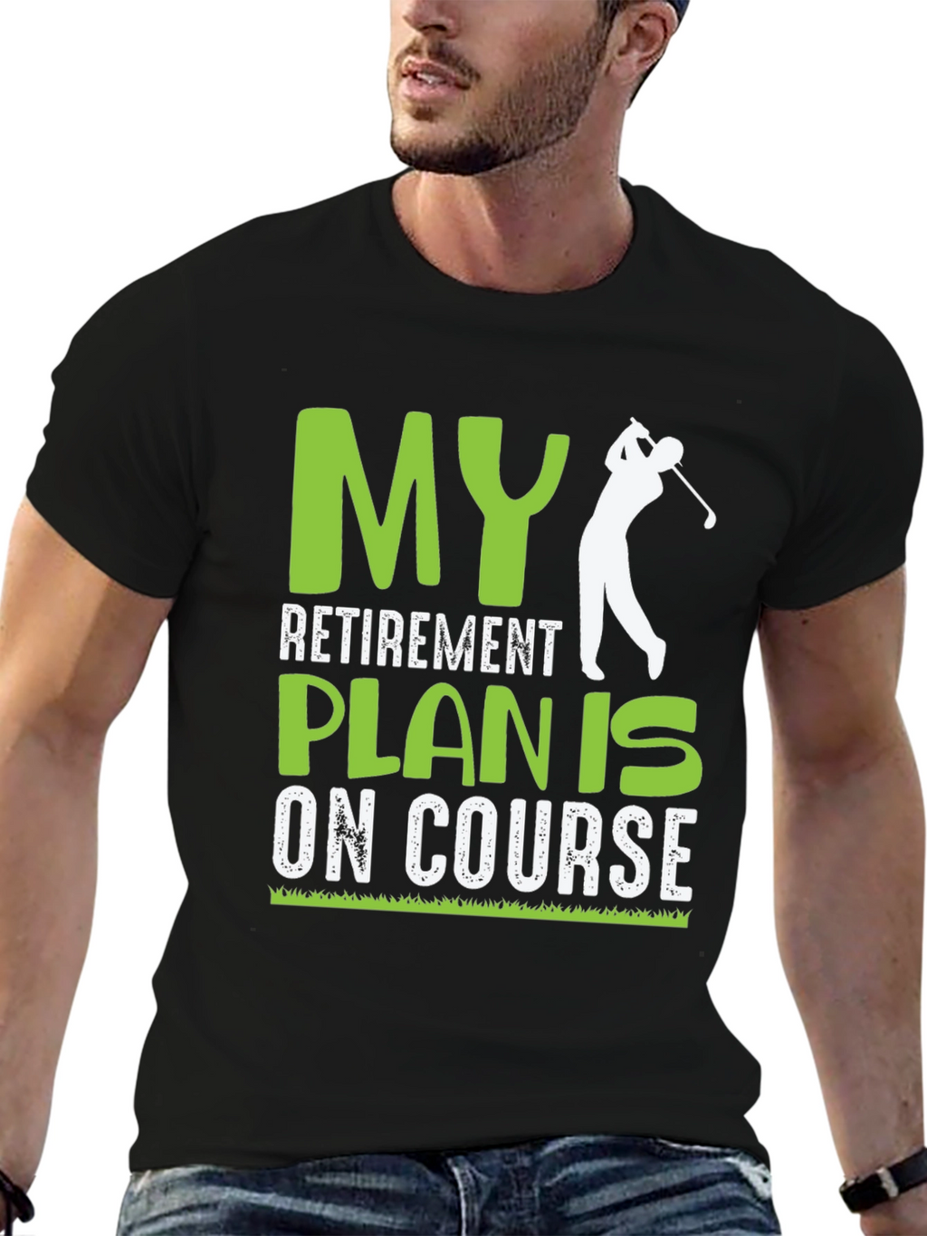 Golf Retirement Plan On Course Graphic T-Shirt