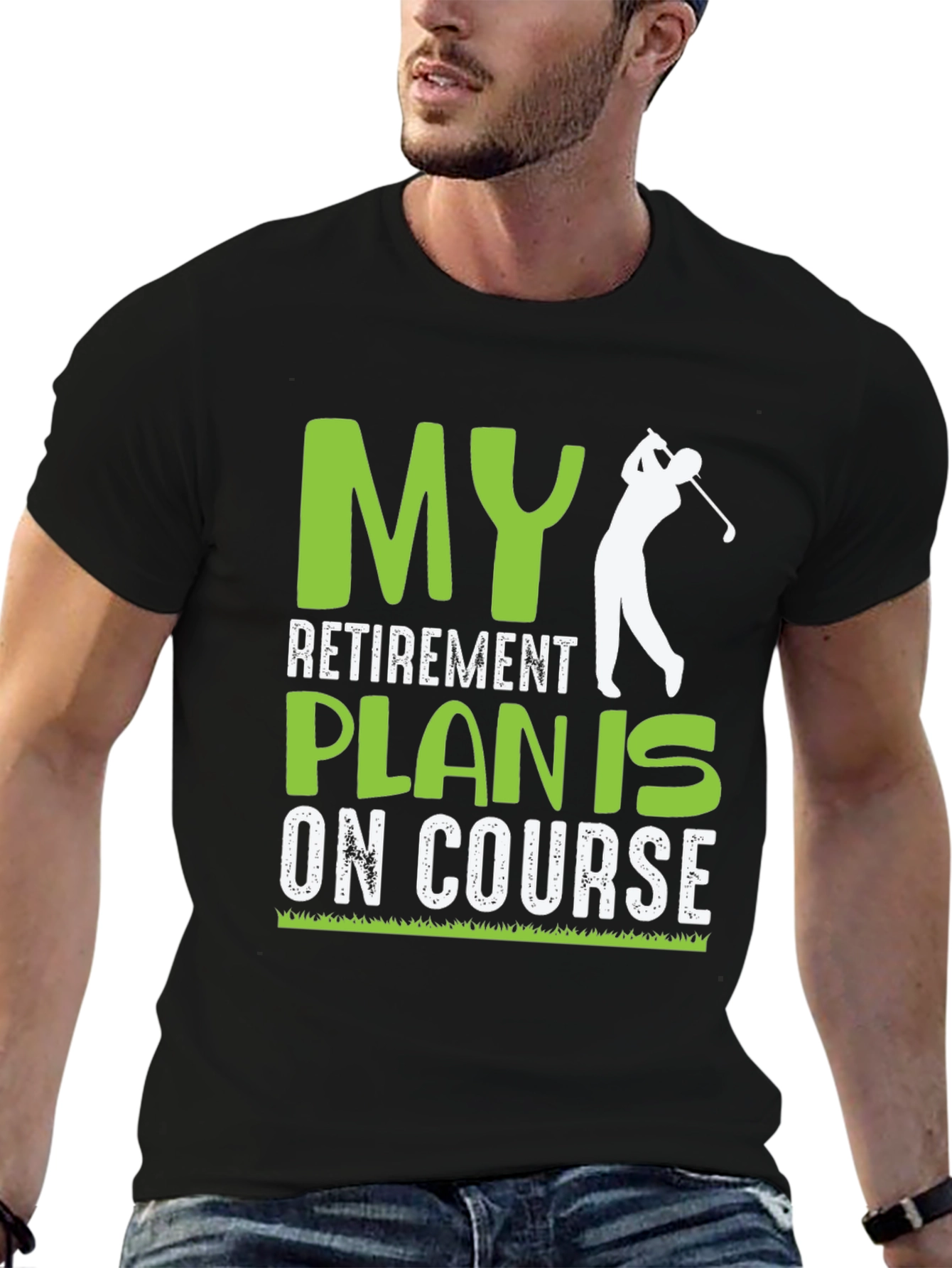 Golf Retirement Plan On Course Graphic T-Shirt
