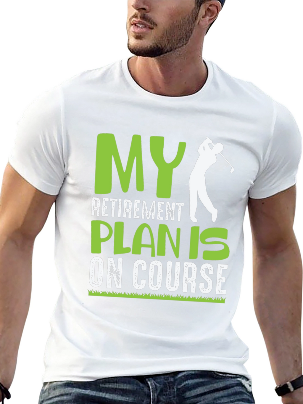 Golf Retirement Plan On Course Graphic T-Shirt