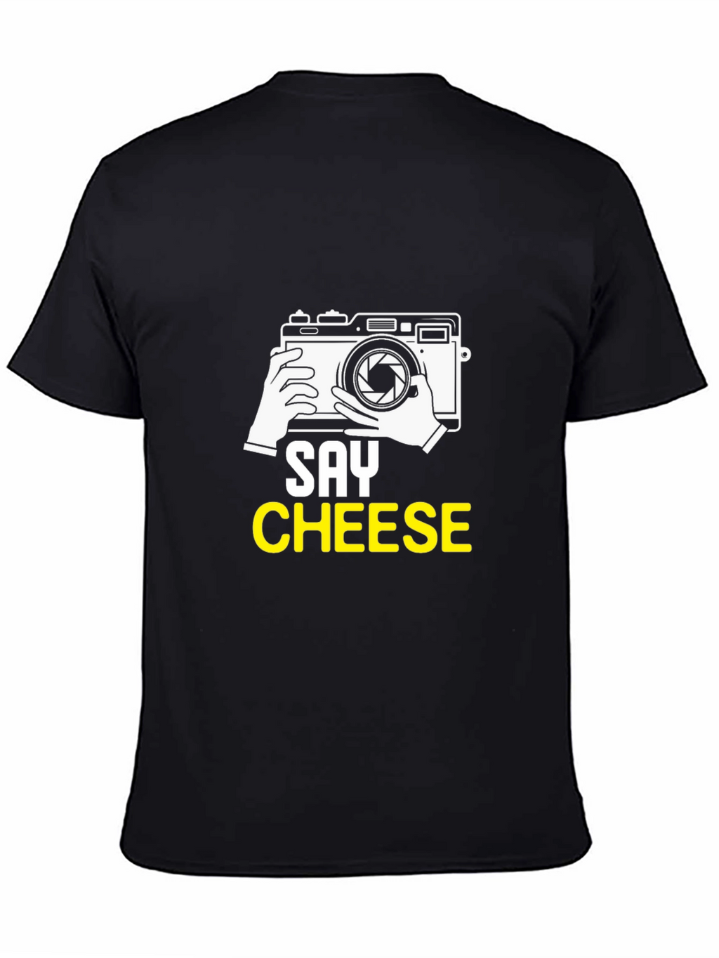 Say Cheese Graphic T-Shirt - Black Cotton