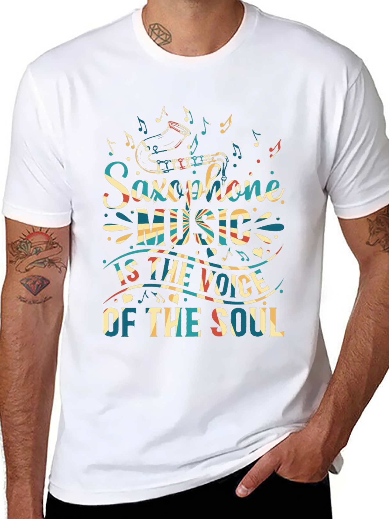 Saxophone Music Soul Graphic Tee - Unisex
