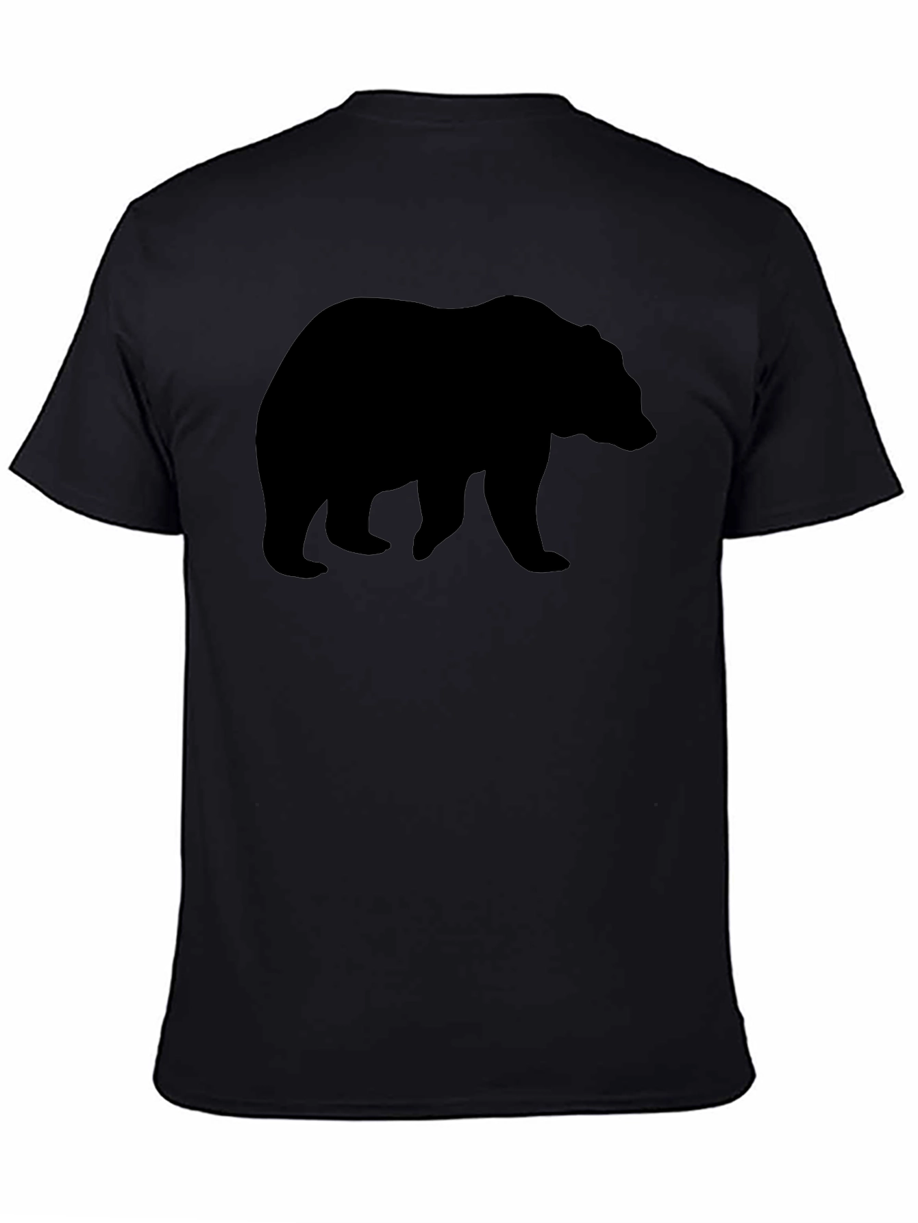 Black Bear Silhouette Graphic T-Shirt