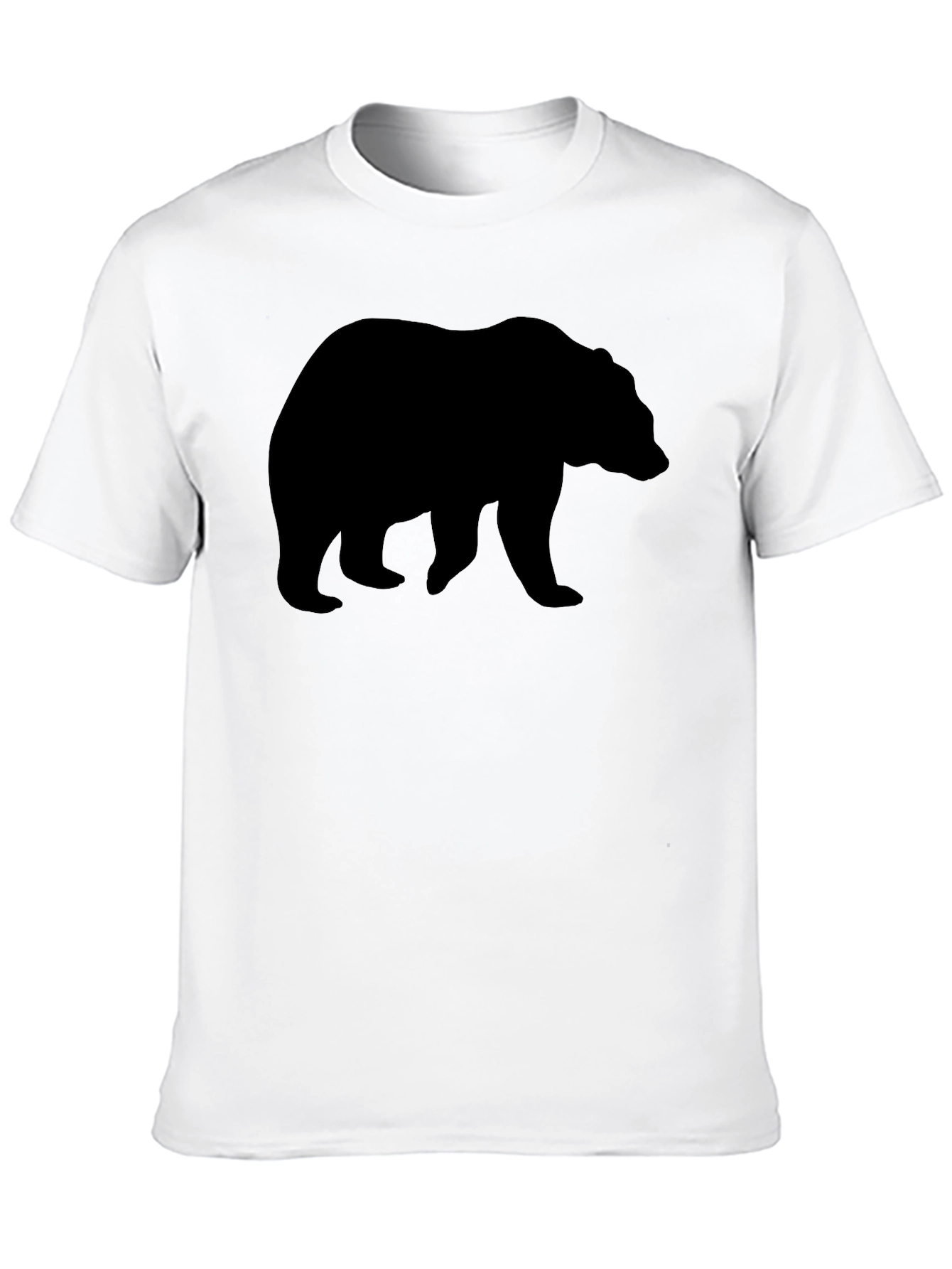 Black Bear Silhouette Graphic T-Shirt