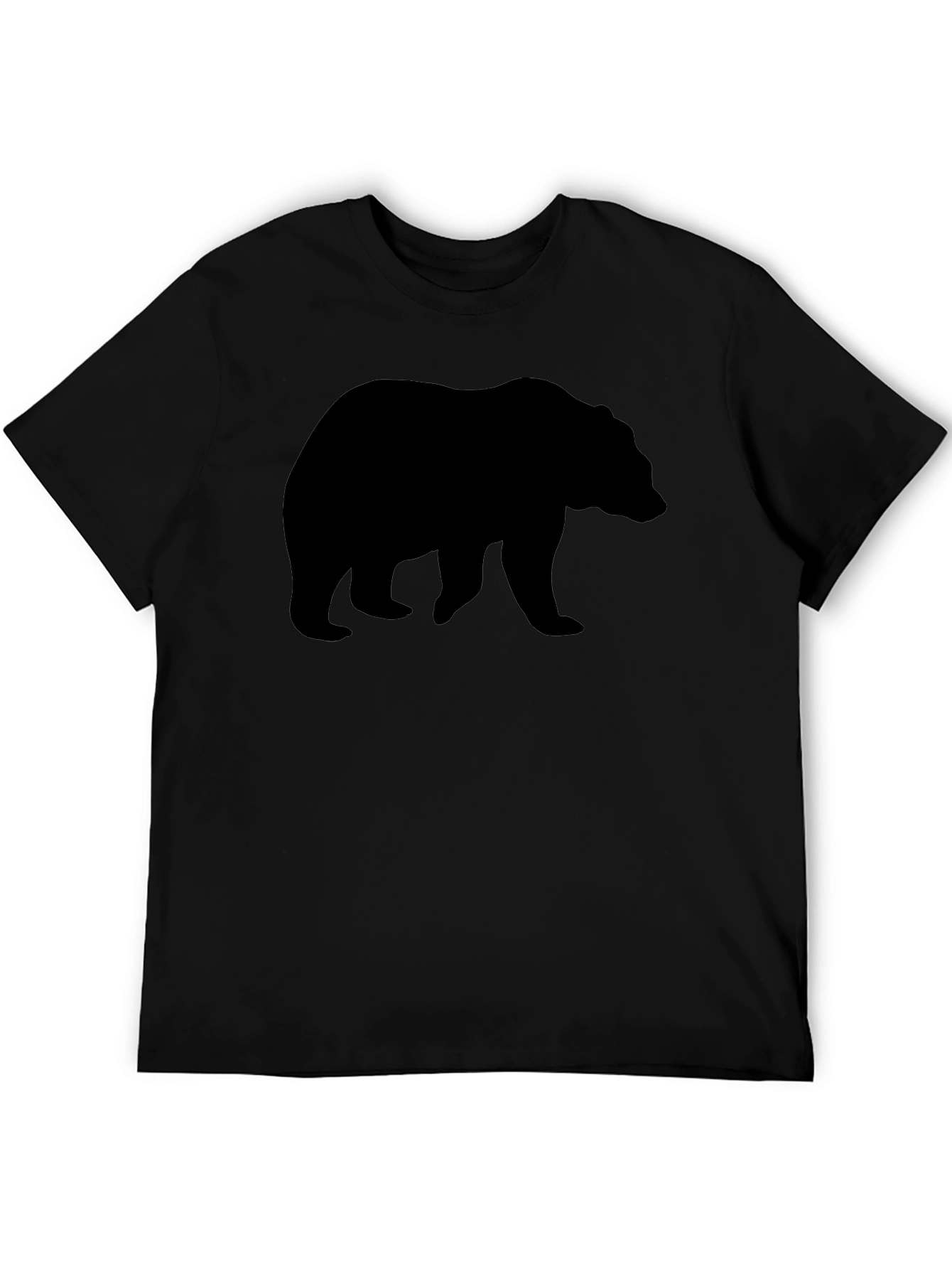 Black Bear Silhouette Graphic T-Shirt