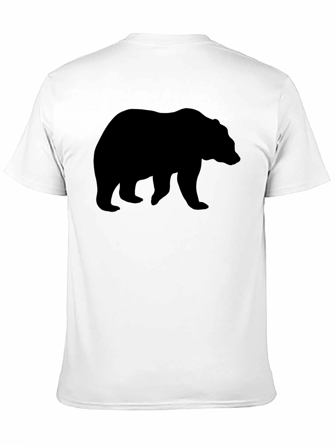 Black Bear Silhouette Graphic T-Shirt