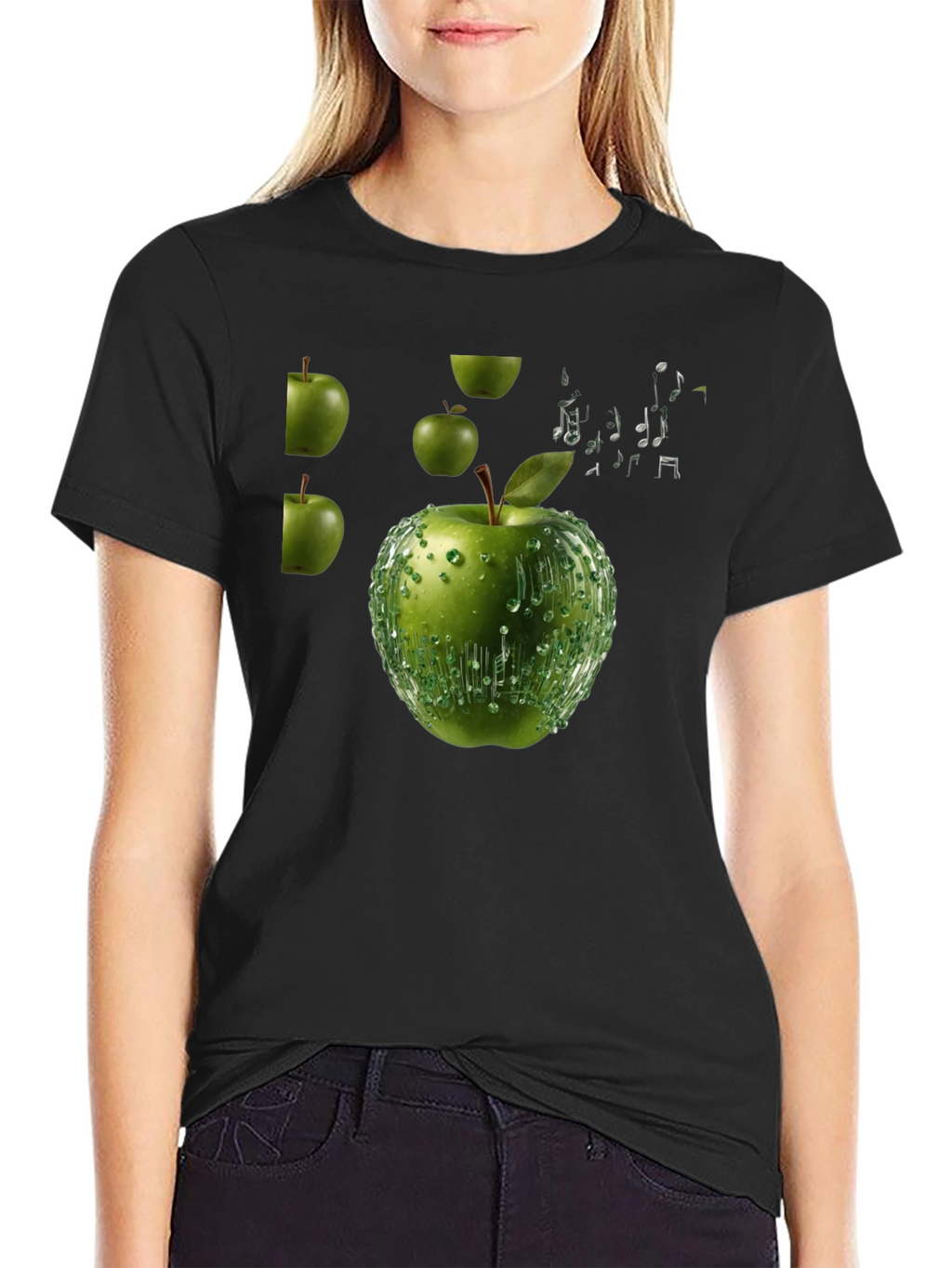 Apple Music T-Shirt - Black Cotton Tee