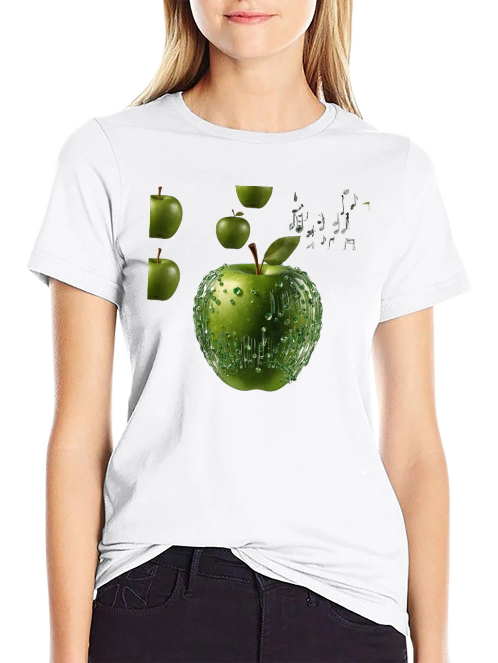 Apple Music T-Shirt - Black Cotton Tee