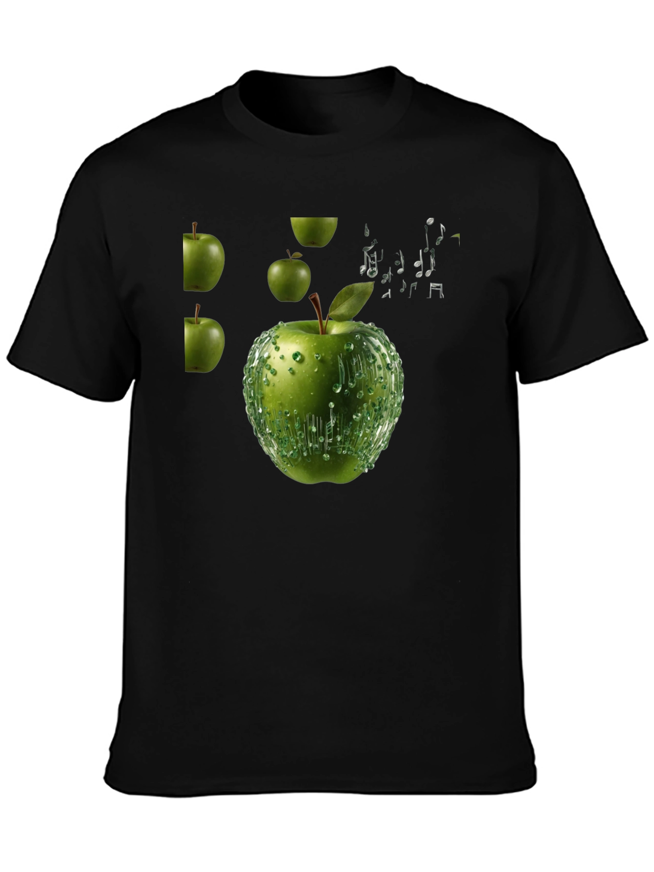 Apple Music T-Shirt - Black Cotton Tee