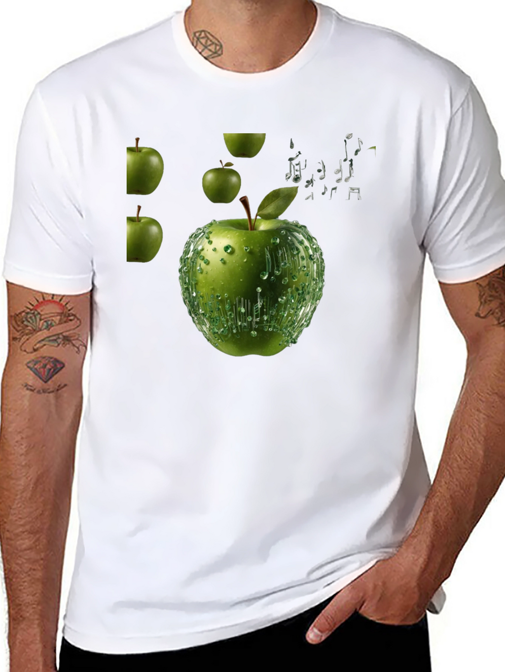 Apple Music T-Shirt - Black Cotton Tee