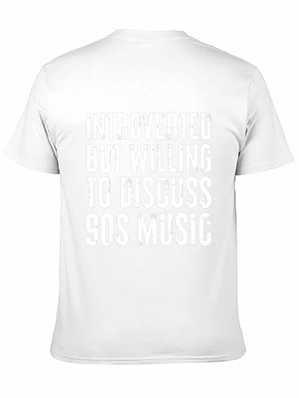 Introverted 90s Music T-Shirt - Black