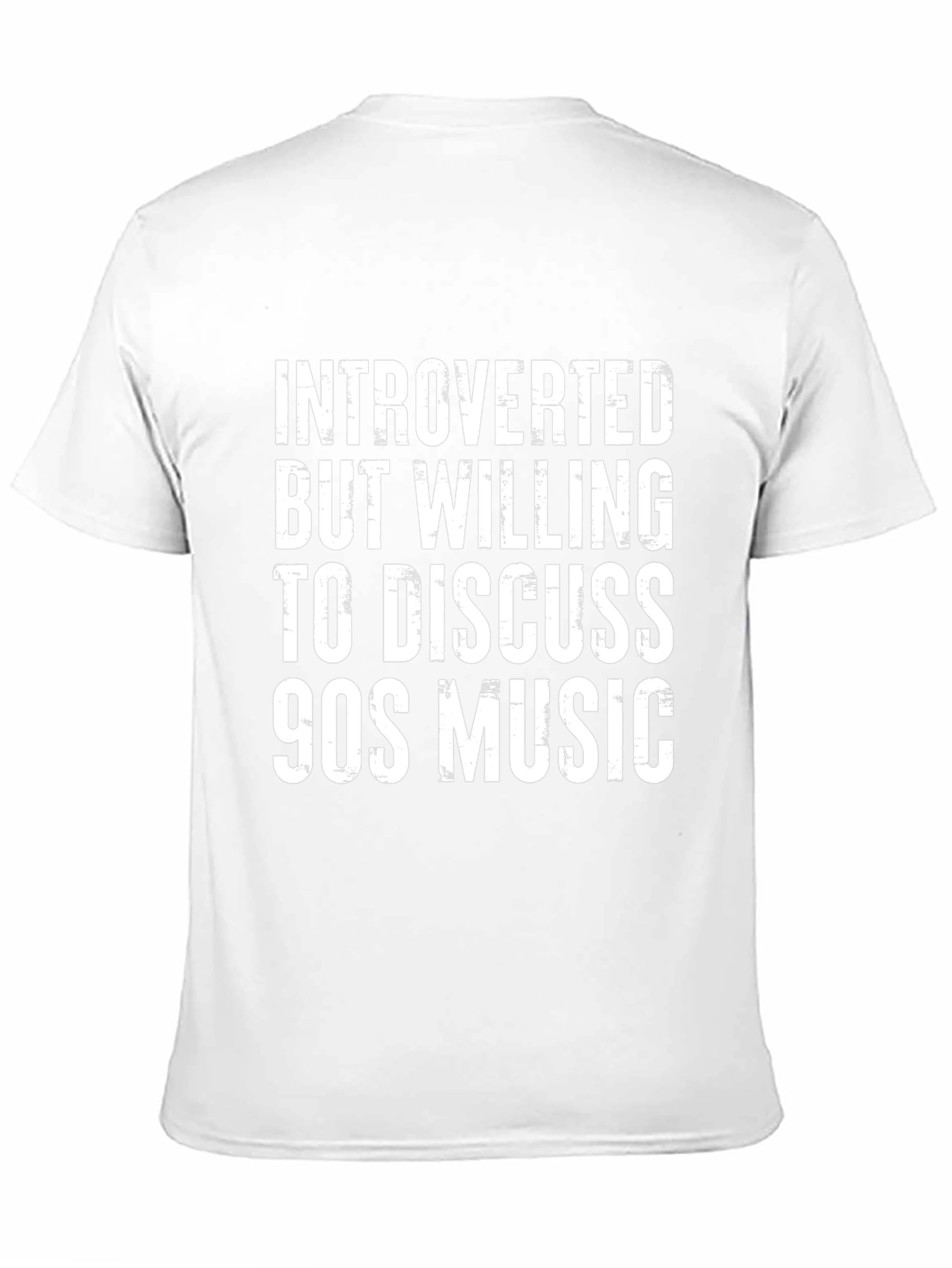 Introverted 90s Music T-Shirt - Black