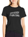 Evolution of Painting T-Shirt - Funny Artist Tee