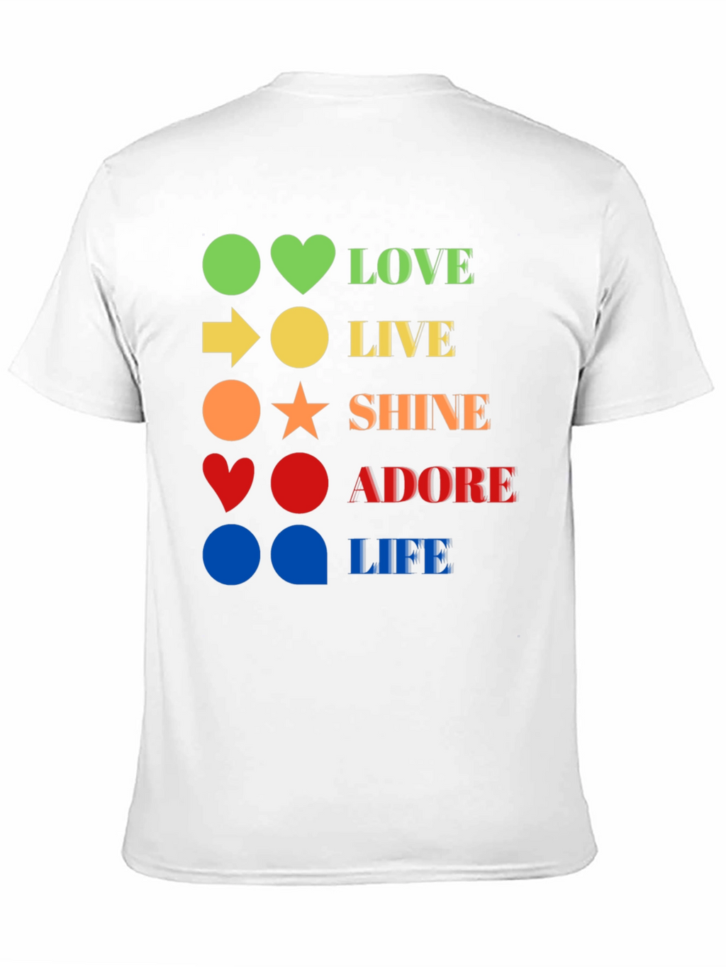 Love Live Shine Adore Life Graphic Tee