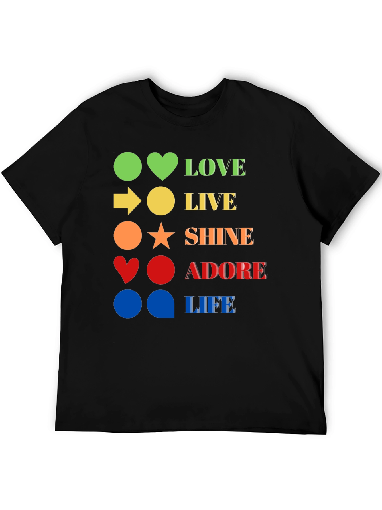 Love Live Shine Adore Life Graphic Tee