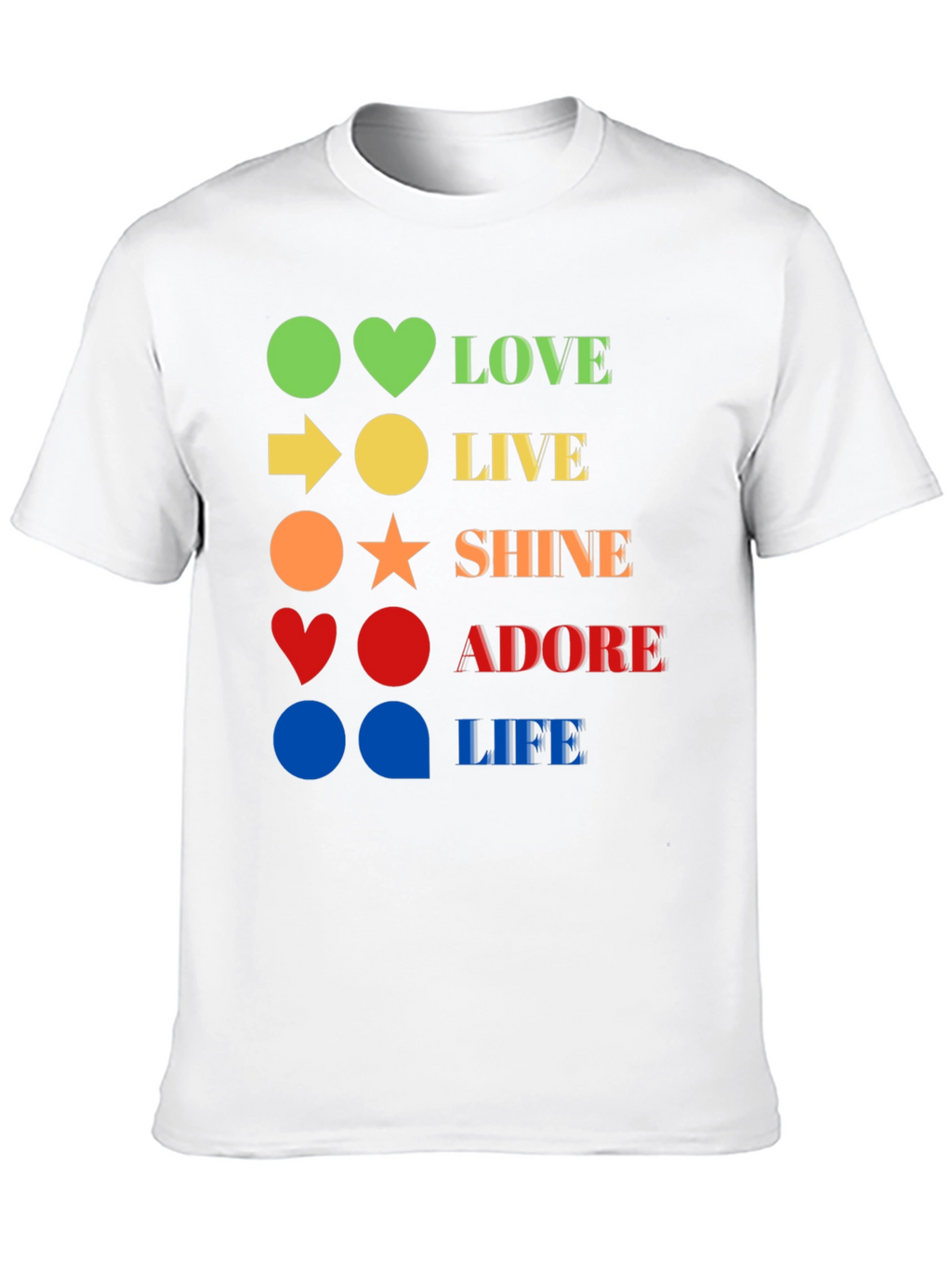 Love Live Shine Adore Life Graphic Tee