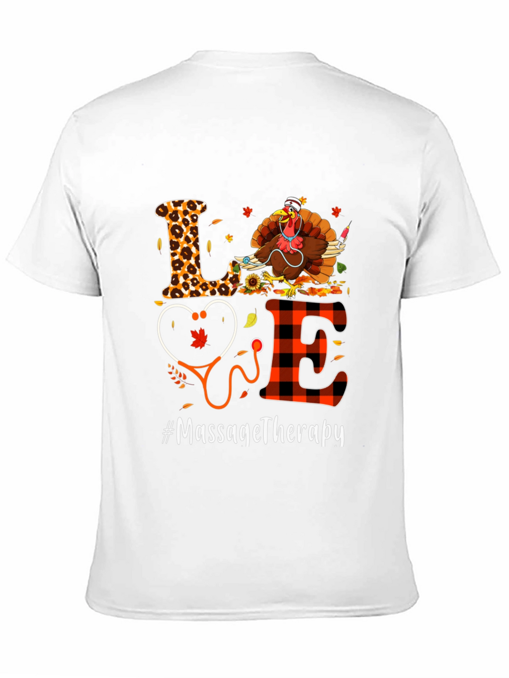 Massage Therapy Thanksgiving Turkey T-Shirt