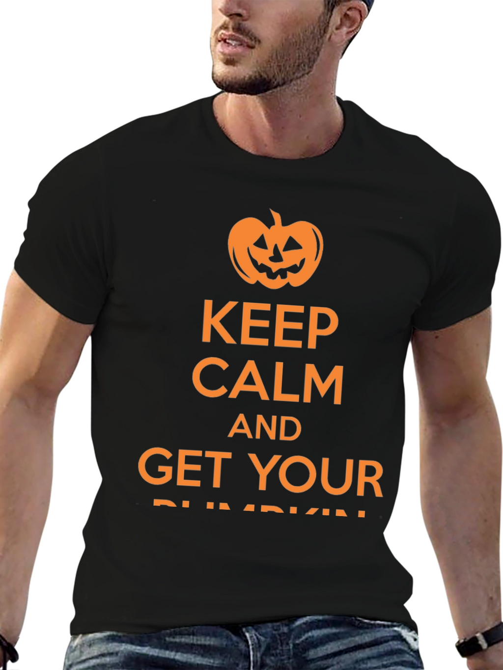 Keep Calm Halloween Pumpkin T-Shirt