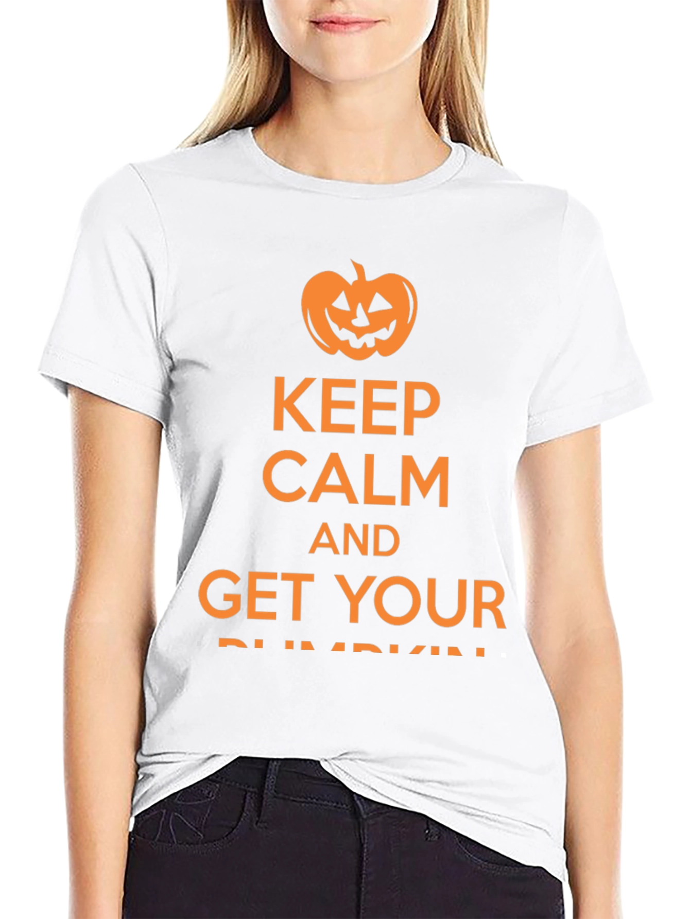 Keep Calm Halloween Pumpkin T-Shirt