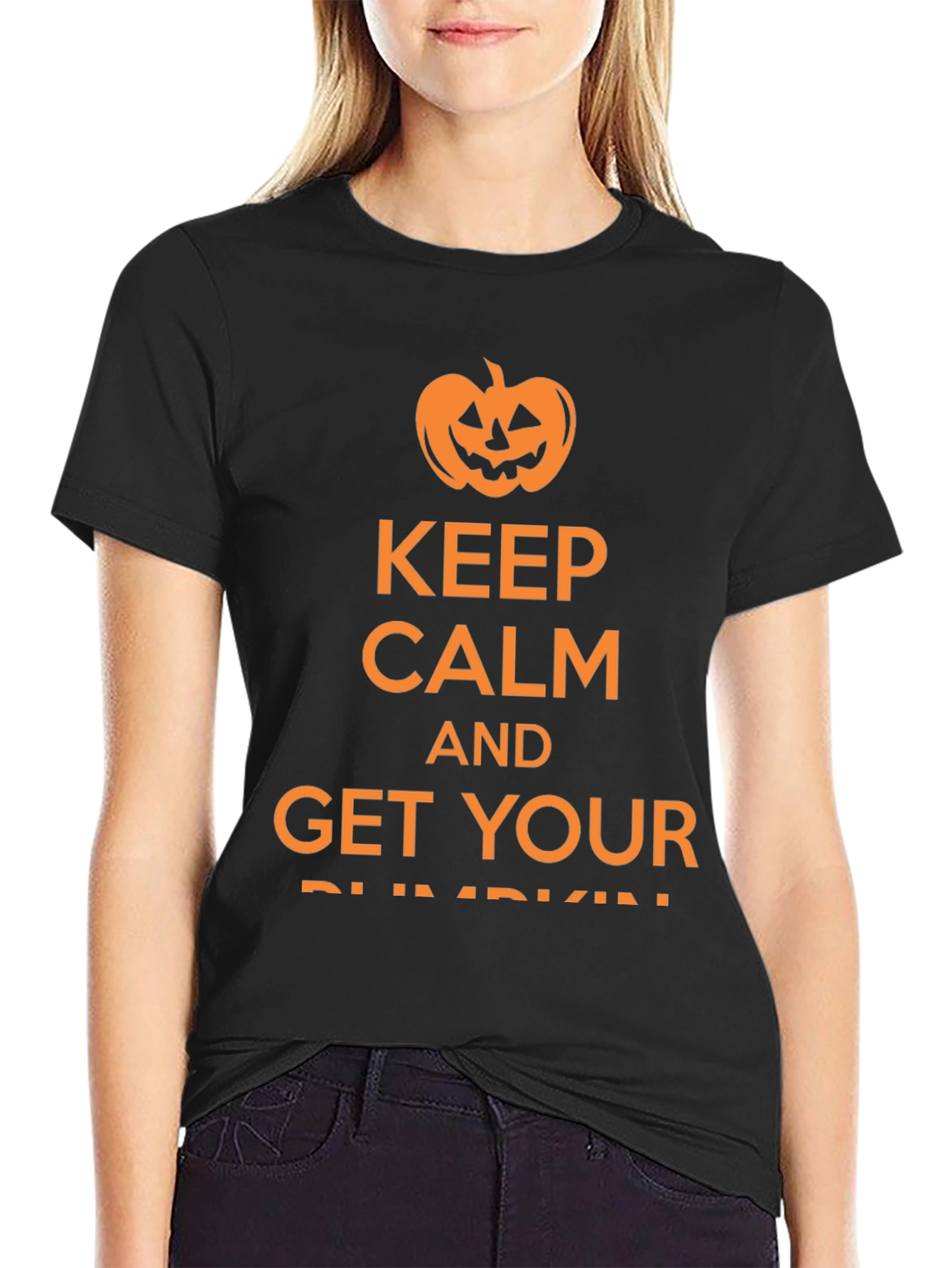 Keep Calm Halloween Pumpkin T-Shirt