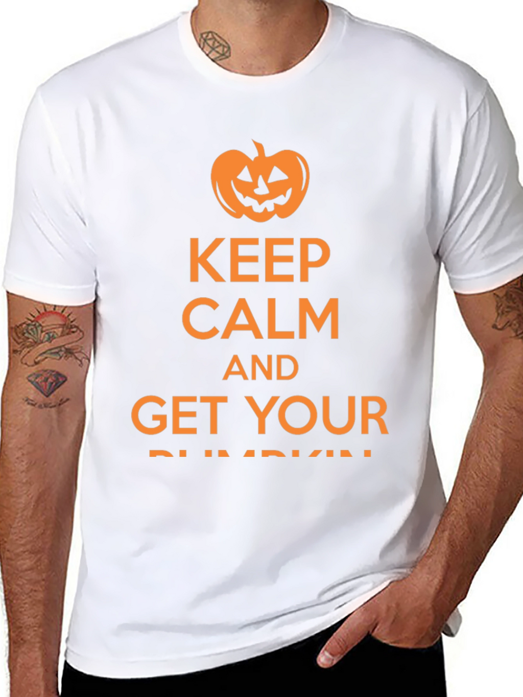 Keep Calm Halloween Pumpkin T-Shirt