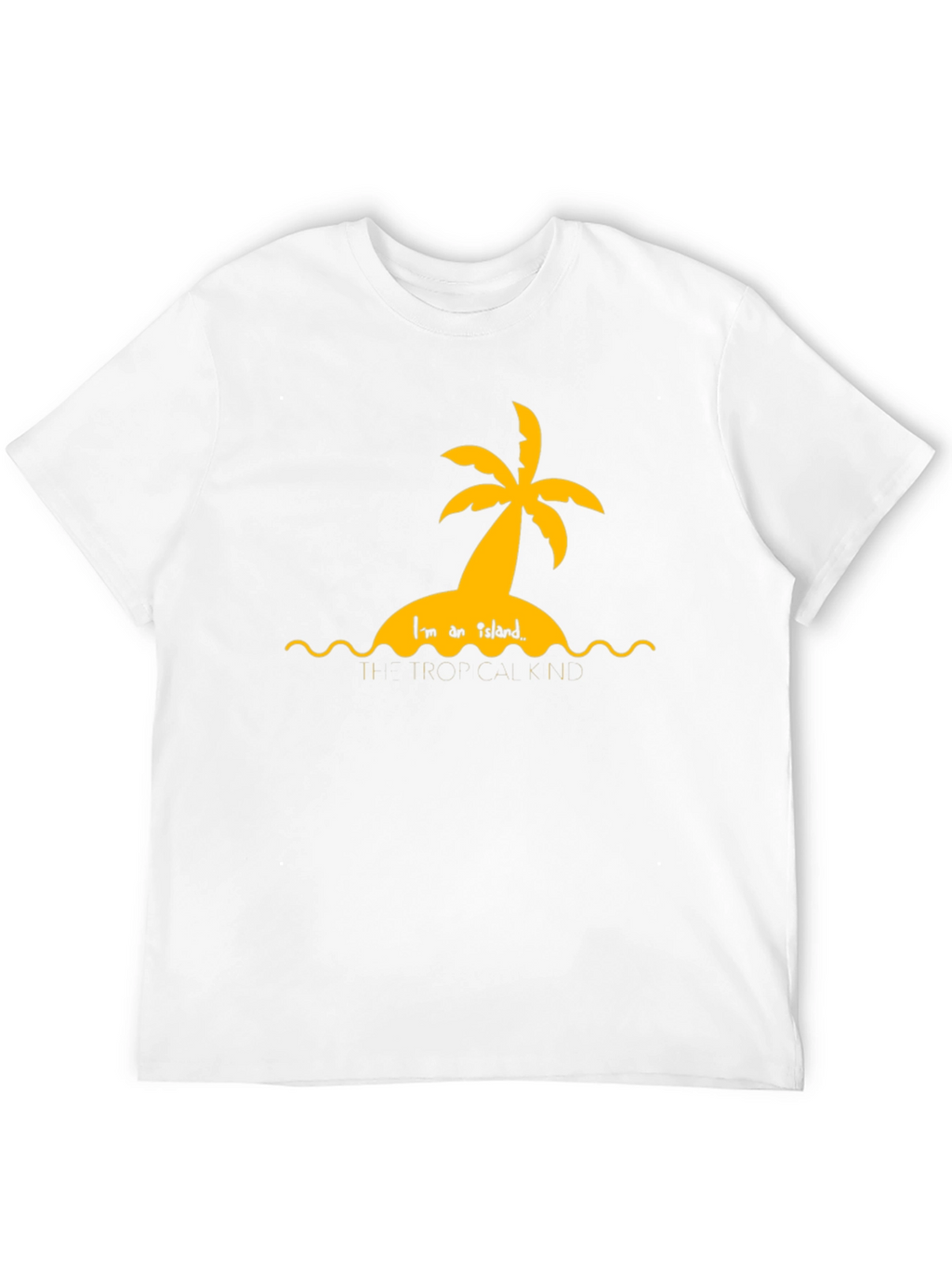 Tropical Island Graphic Black T-Shirt