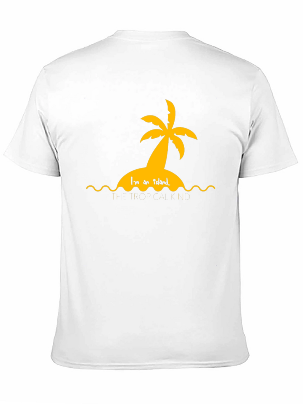 Tropical Island Graphic Black T-Shirt