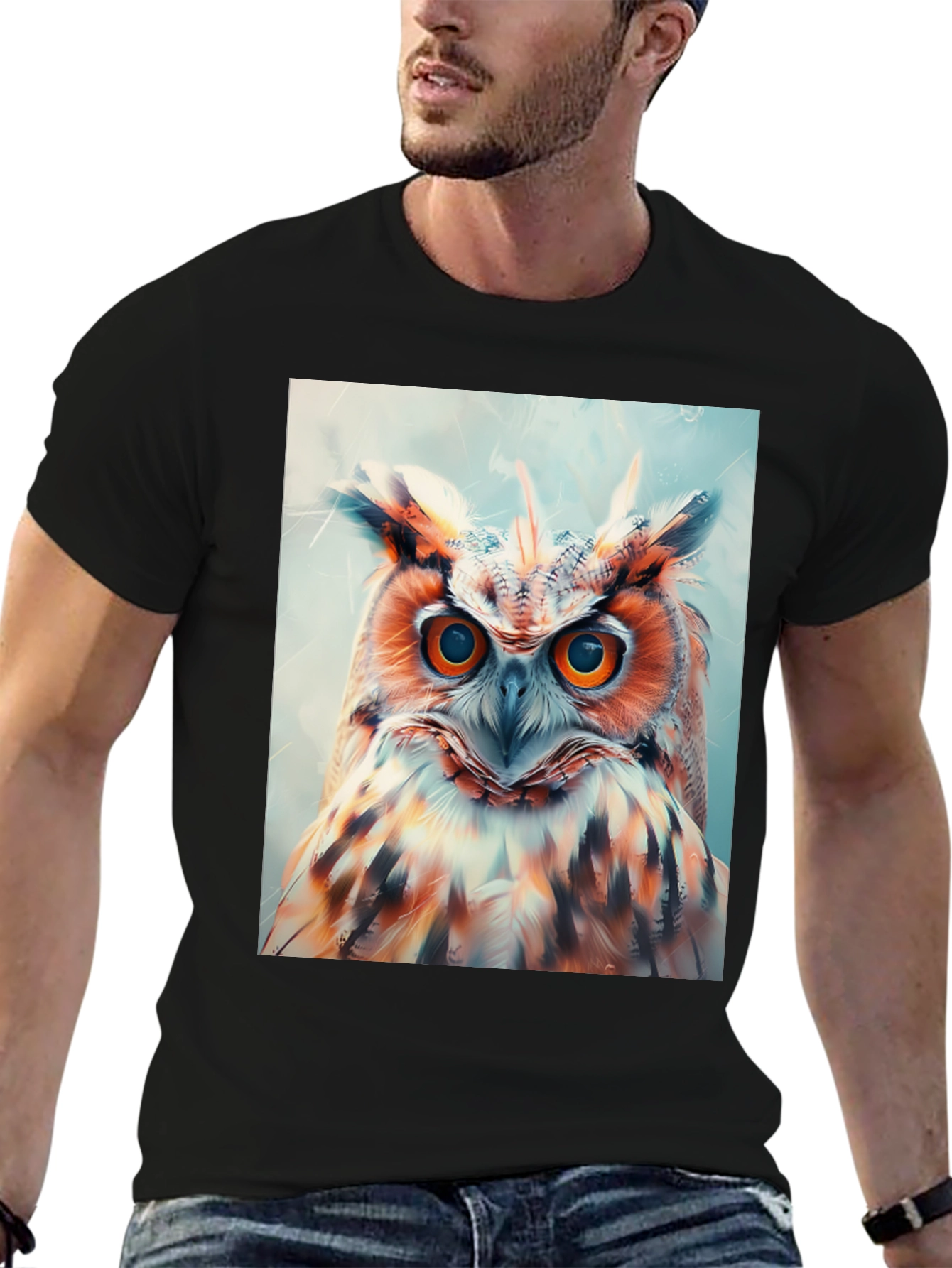 Owl Graphic Print Tee
