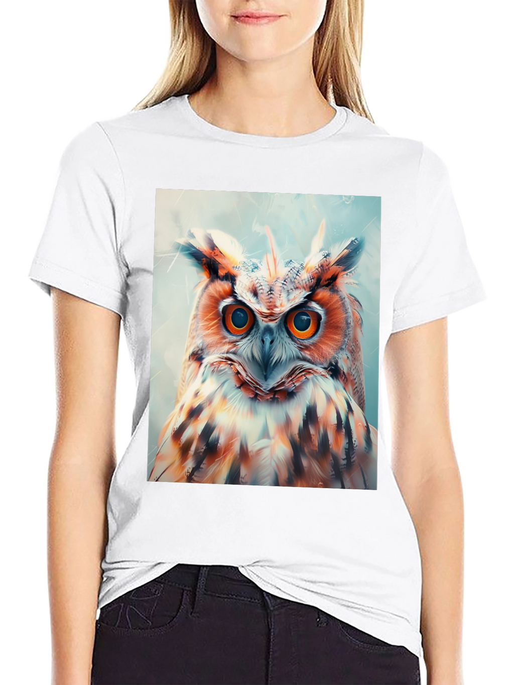 Owl Graphic Print Tee
