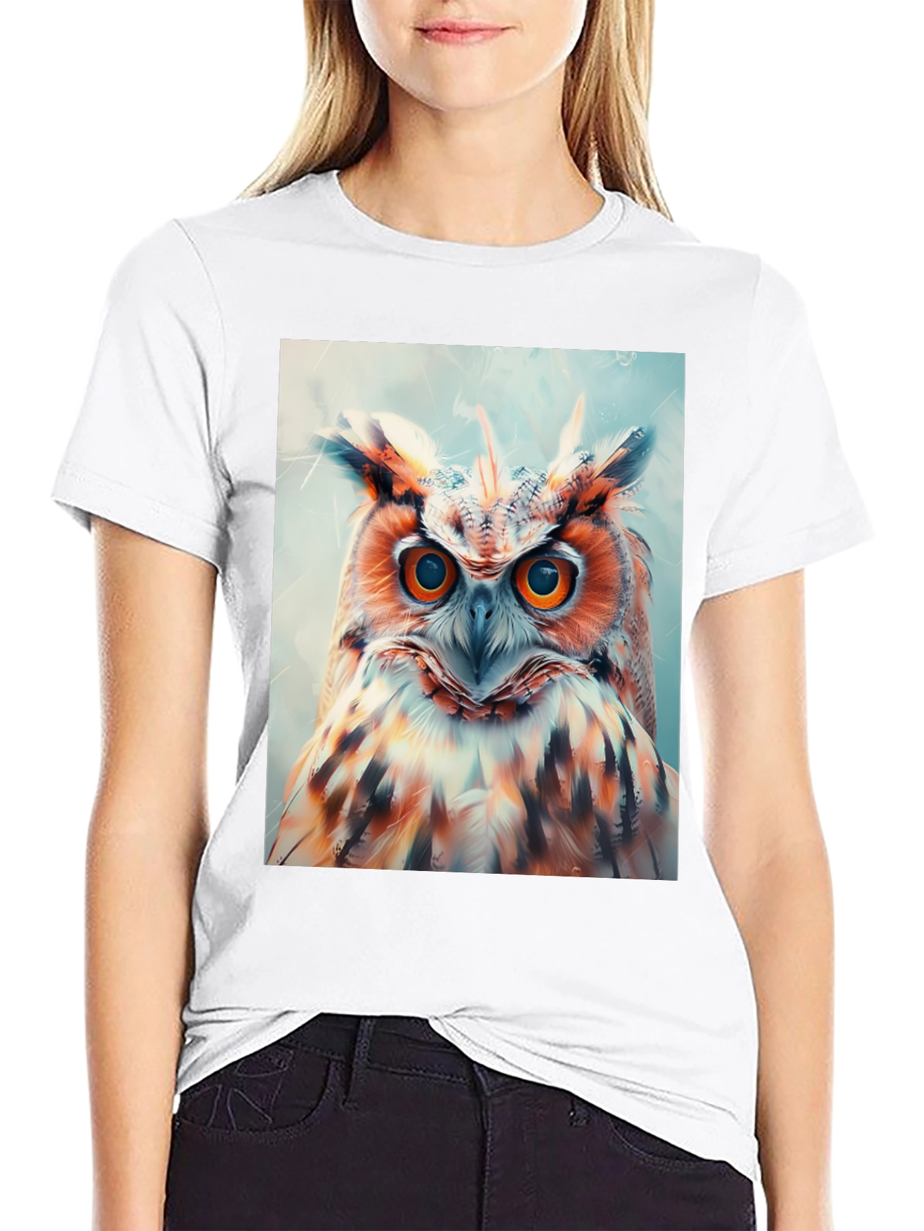 Owl Graphic Print Tee