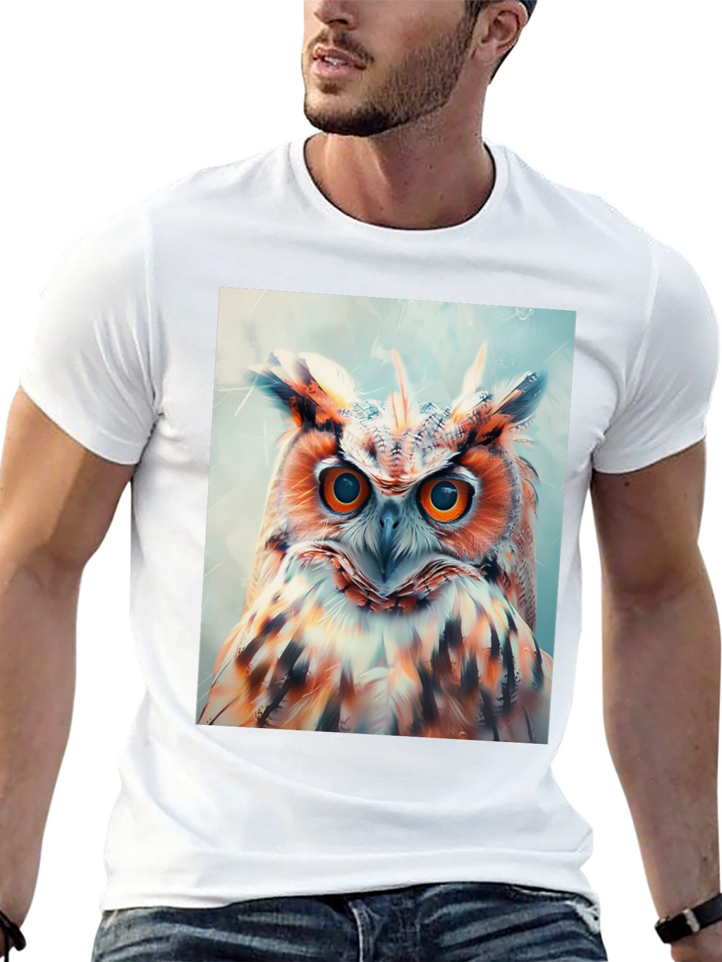 Owl Graphic Print Tee