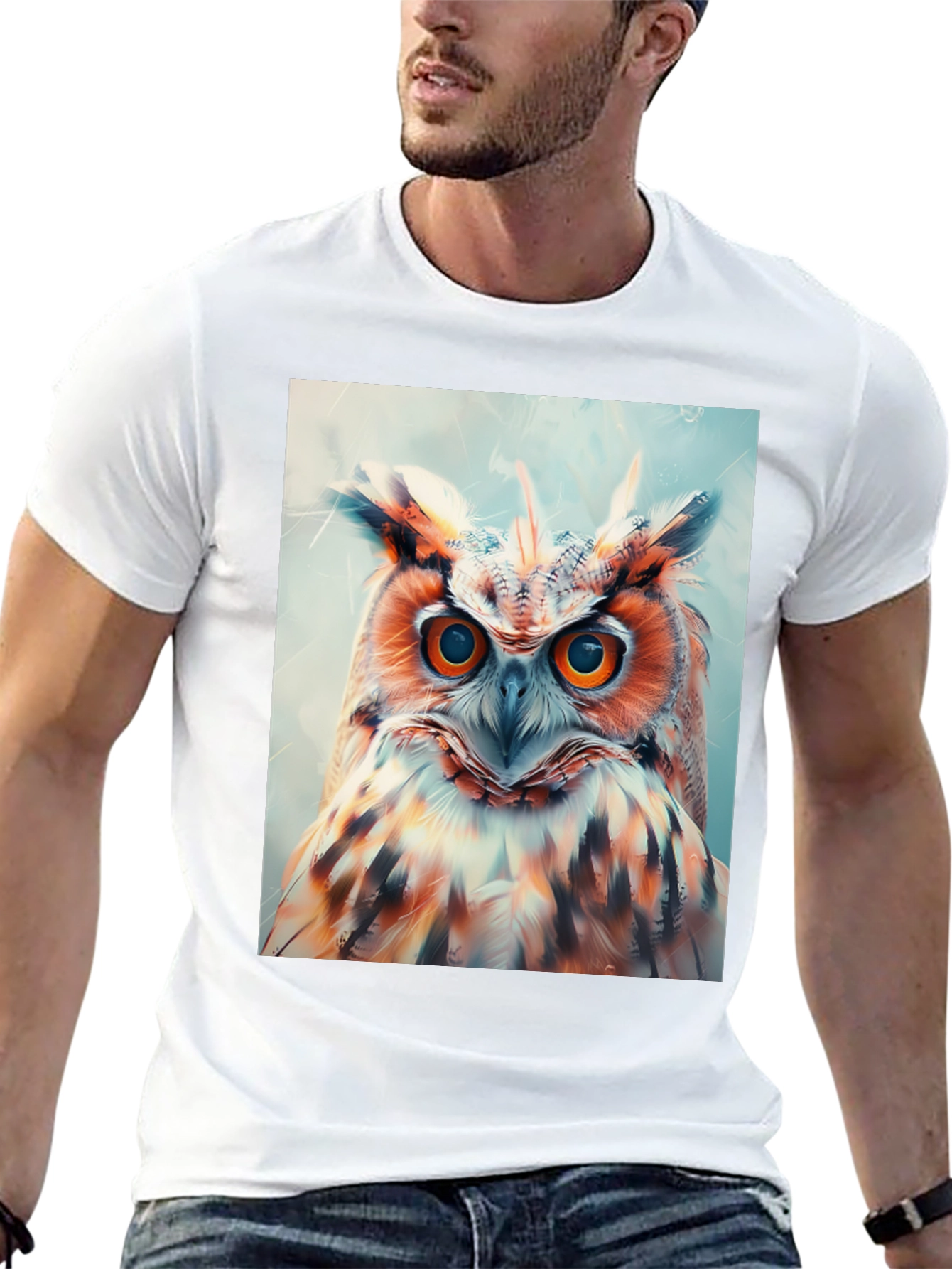 Owl Graphic Print Tee