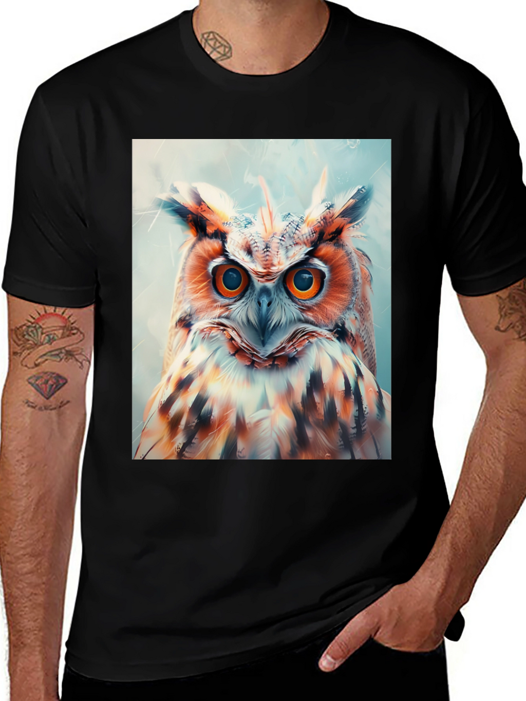 Owl Graphic Print Tee