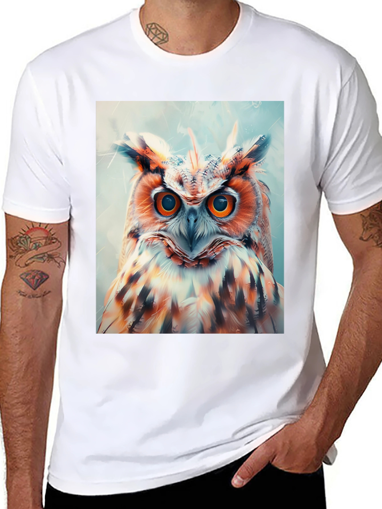 Owl Graphic Print Tee