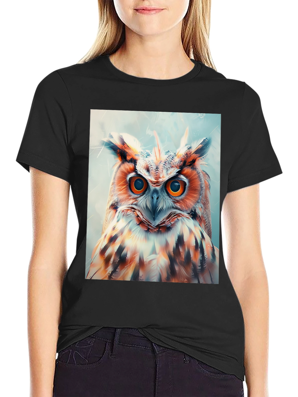 Owl Graphic Print Tee