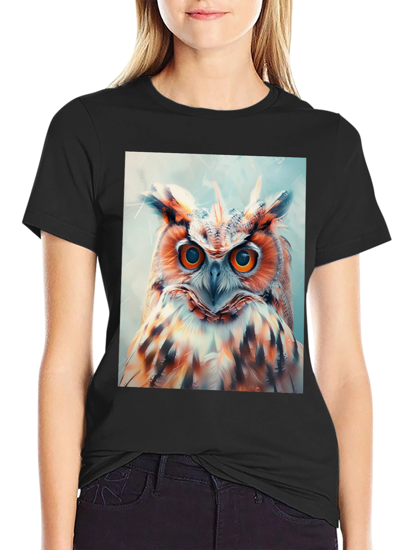 Owl Graphic Print Tee