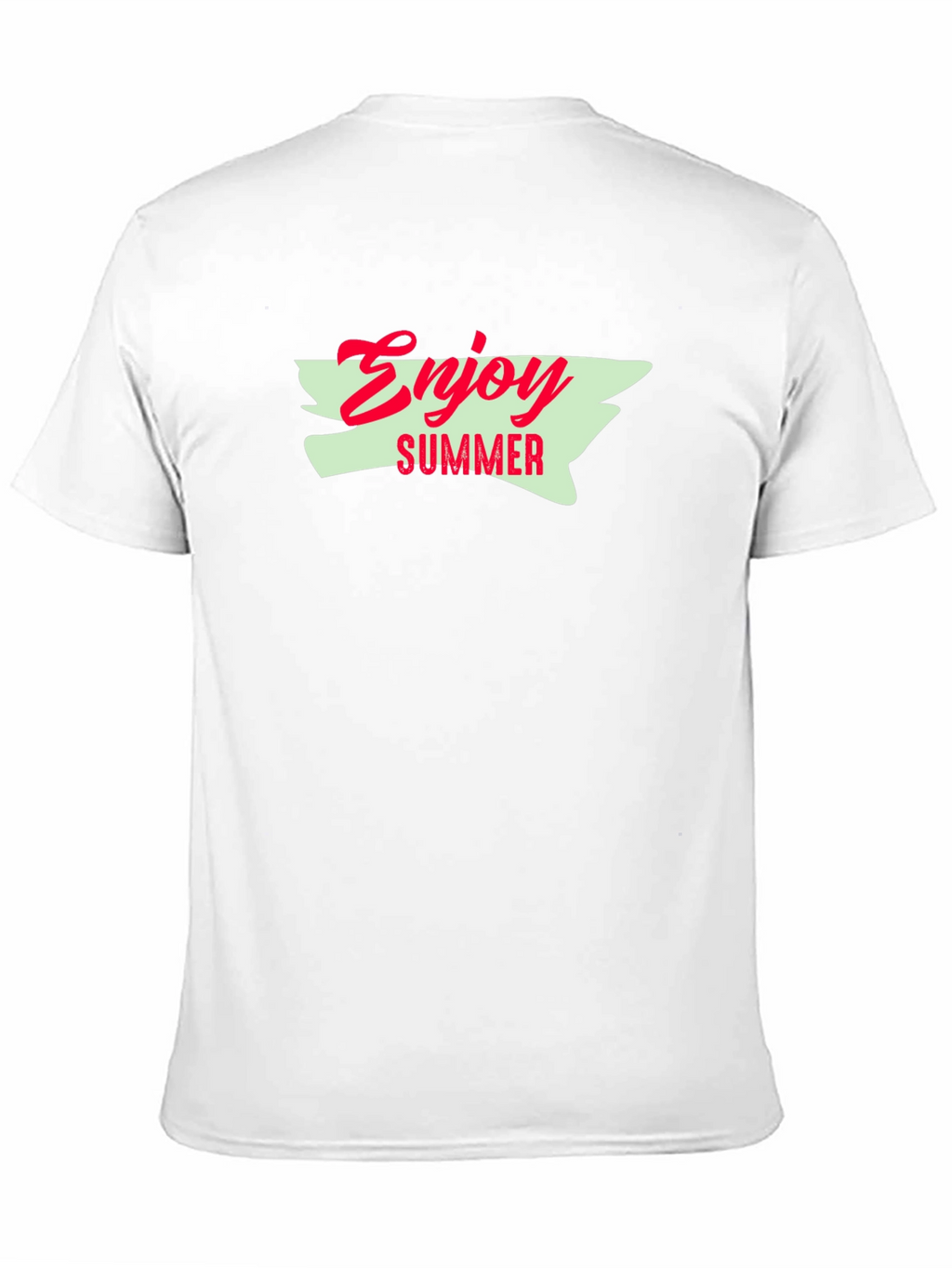 Enjoy Summer Graphic Tee - Black Cotton T-Shirt