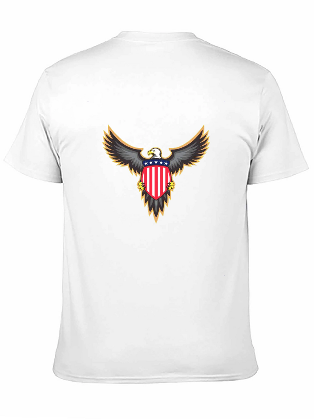 Patriotic Eagle Graphic Tee - Black