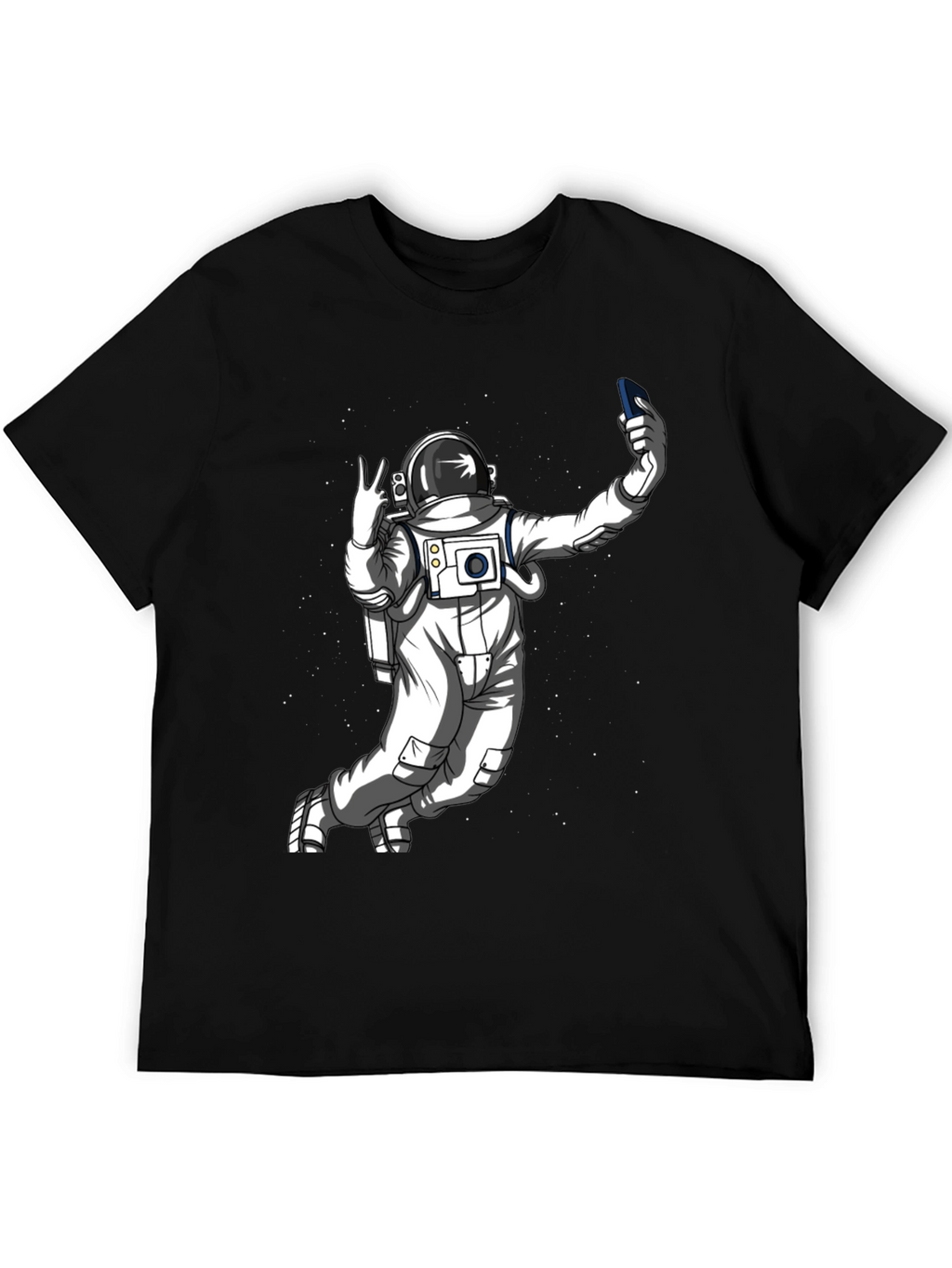 Astronaut Selfie T-Shirt - Space Graphic Tee