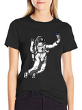 Astronaut Selfie T-Shirt - Space Graphic Tee