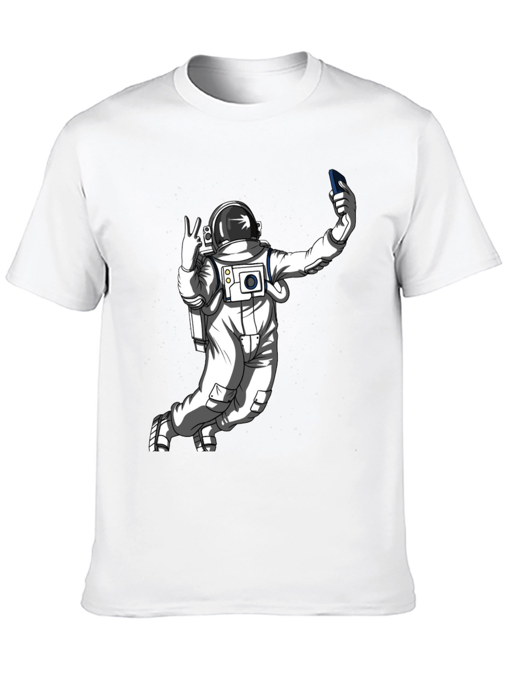 Astronaut Selfie T-Shirt - Space Graphic Tee