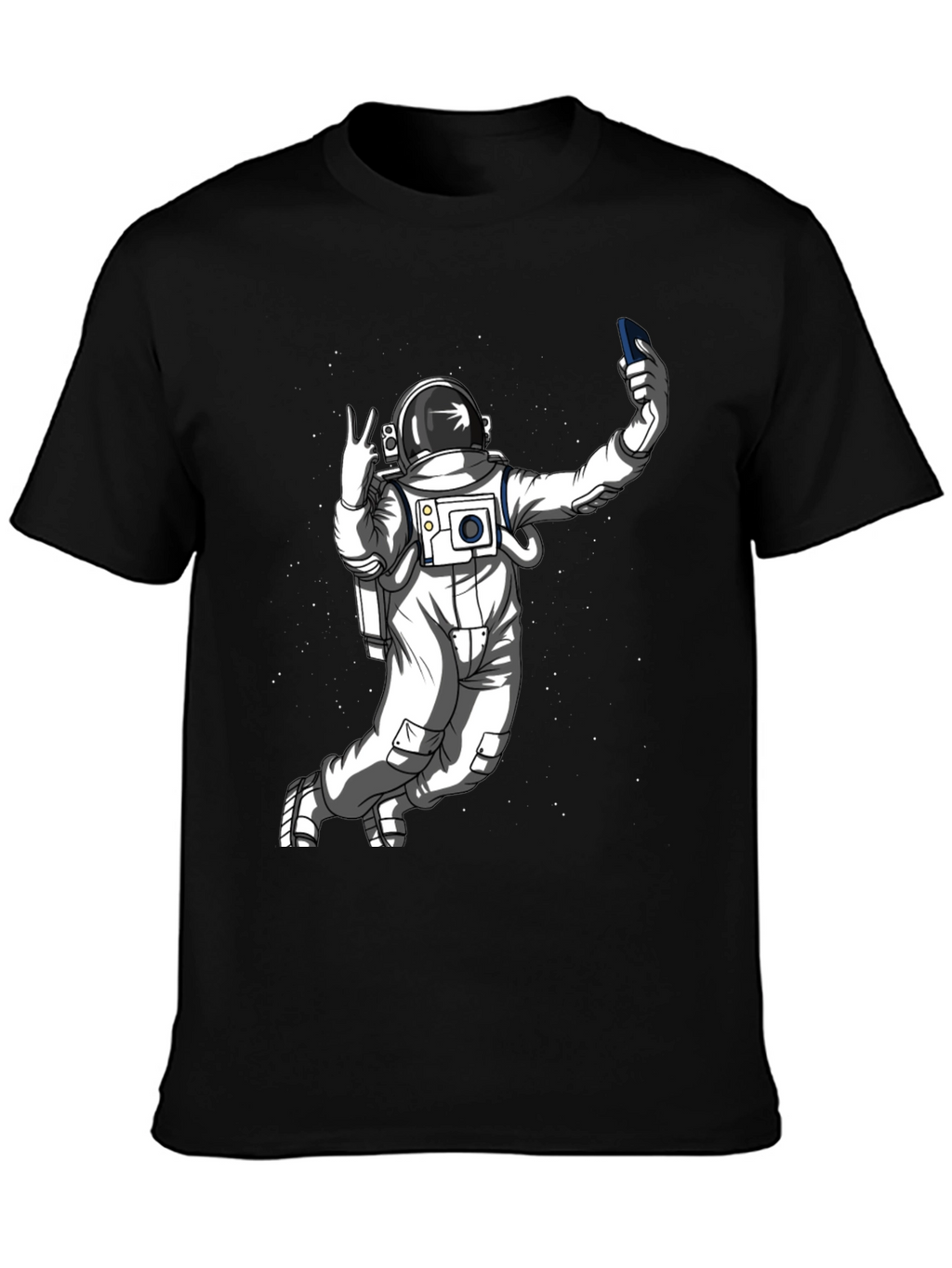 Astronaut Selfie T-Shirt - Space Graphic Tee