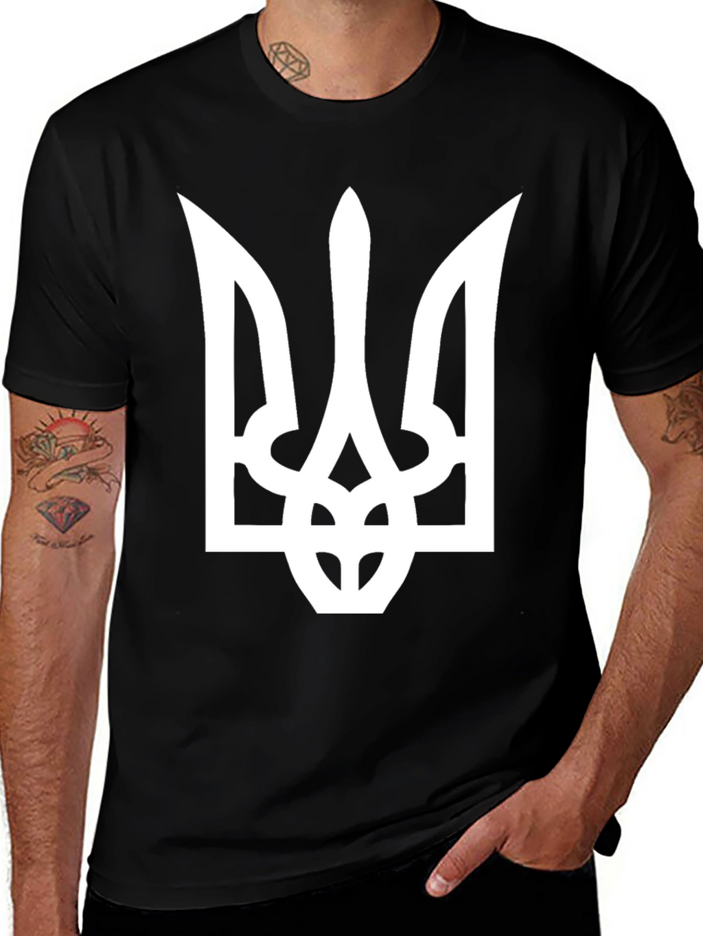 Ukraine Trident Black T-Shirt