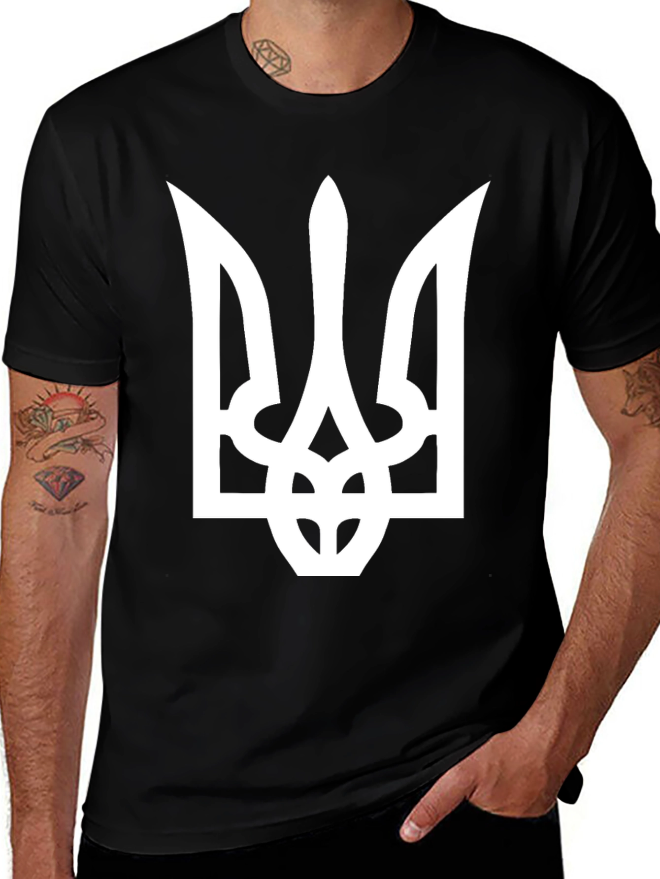 Ukraine Trident Black T-Shirt