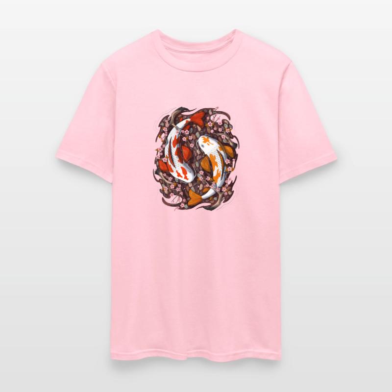 Japanese Koi Fish Giant Carp Cherry Blossom