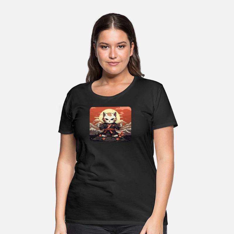 Japanese Samurai Cat Japan Aesthetic Cat Lover