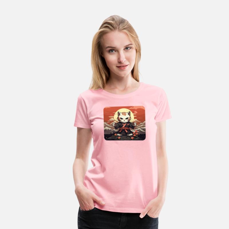 Japanese Samurai Cat Japan Aesthetic Cat Lover