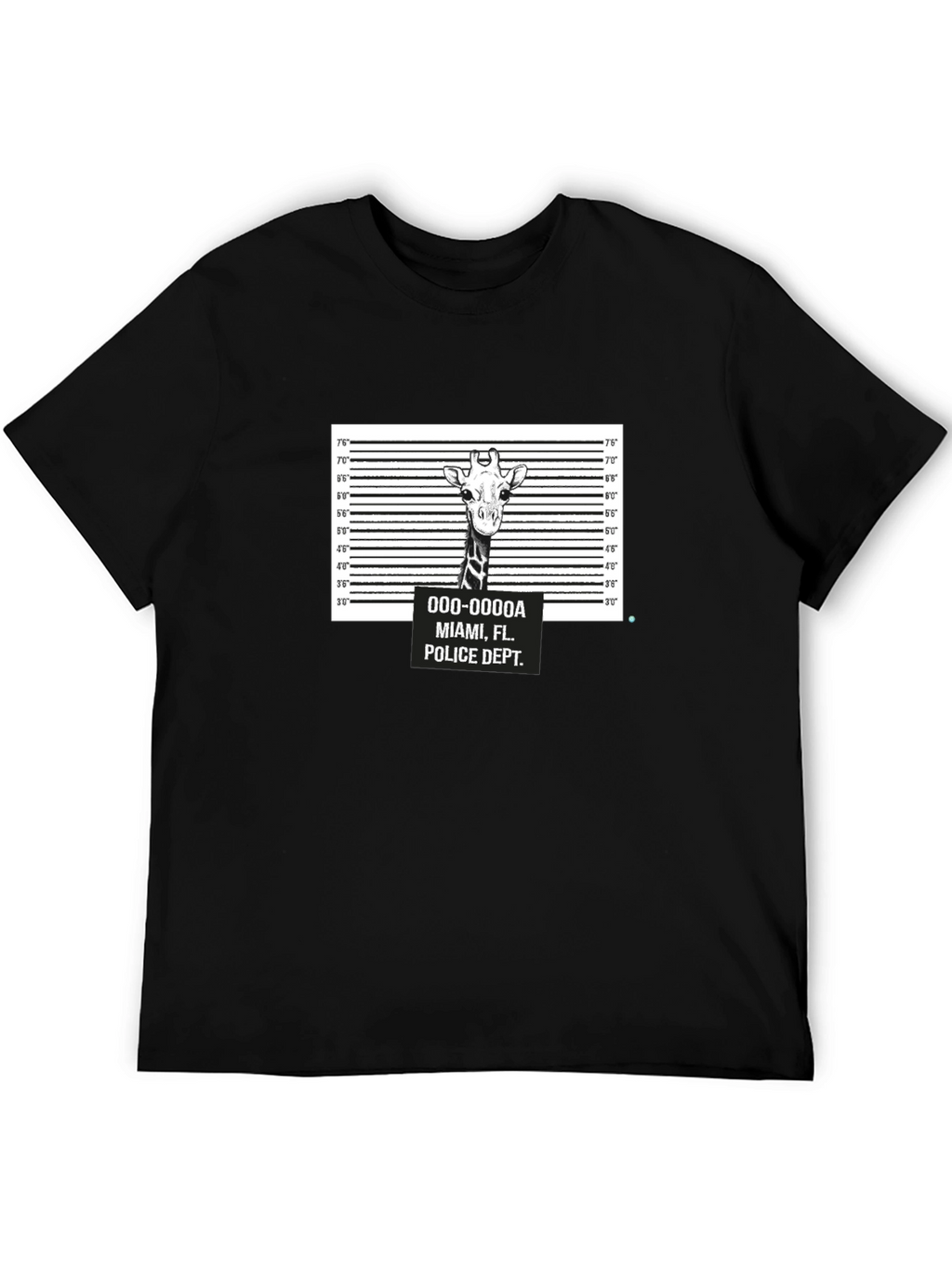 Giraffe Mugshot T-Shirt - Funny Animal Tee